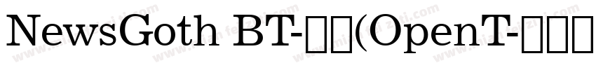 NewsGoth BT-常规(OpenT字体转换